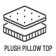 Plush top cut to make the mattress look luxurious,  thick and soft